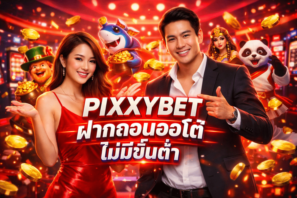 PIXXYBET ฝากถอนออโต้ ไม่มีขั้นต่ำ